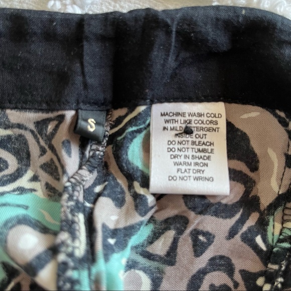 Flared Oversized Pants Bottoms with Button Closure Tassles Drawstring Waistband - Picture 7 of 8